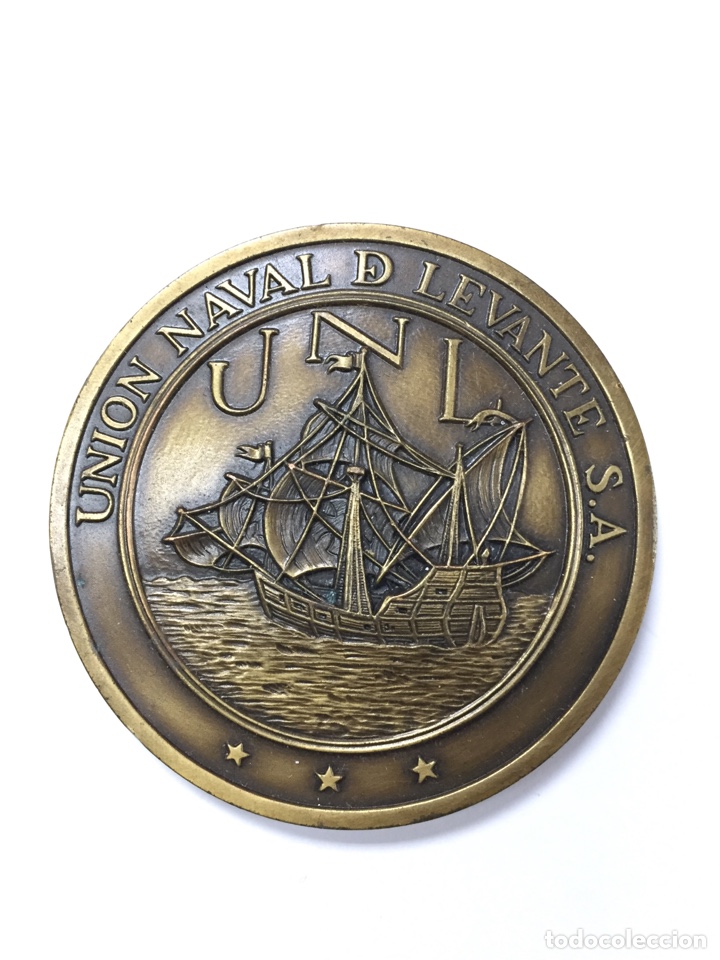 Antig&uuml;edades: Medalla de bronce de UNI&Oacute;N NAVAL D LEVANTE S.A. - Foto 1