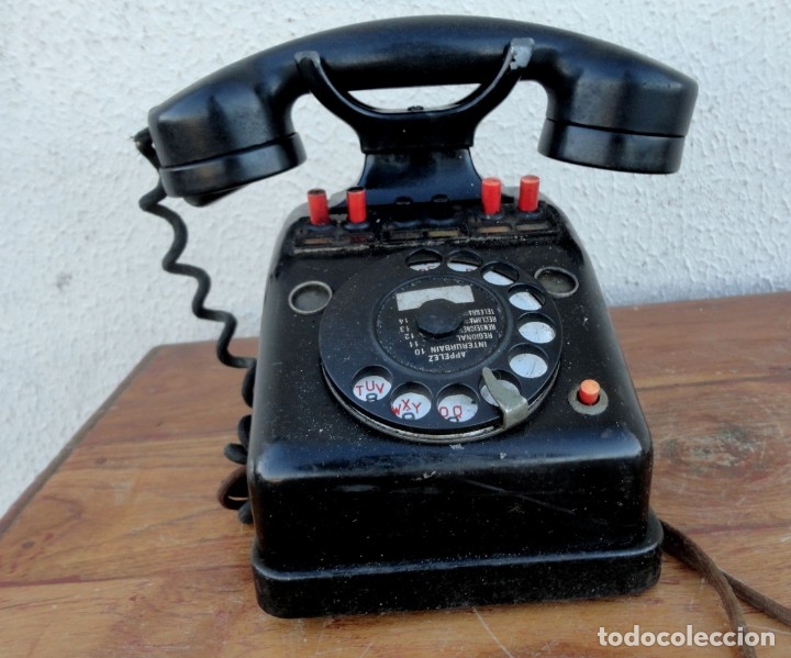 Tel&eacute;fonos: Telefono antiguo con auricular suplementario - Foto 2