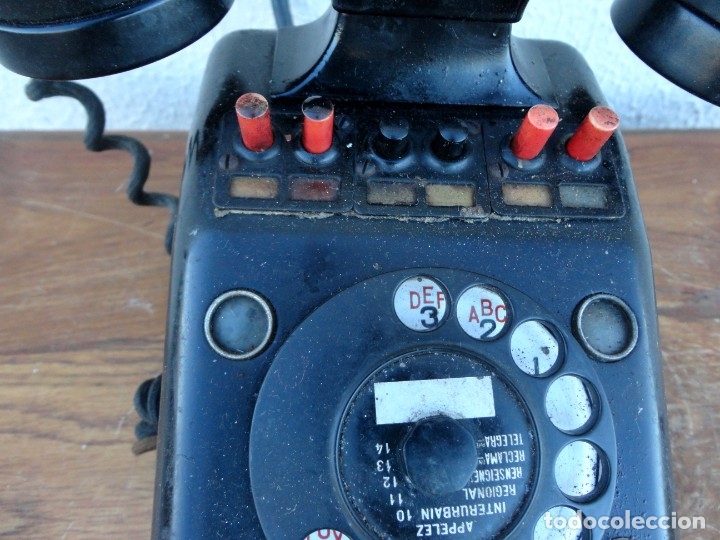 Tel&eacute;fonos: Telefono antiguo con auricular suplementario - Foto 6