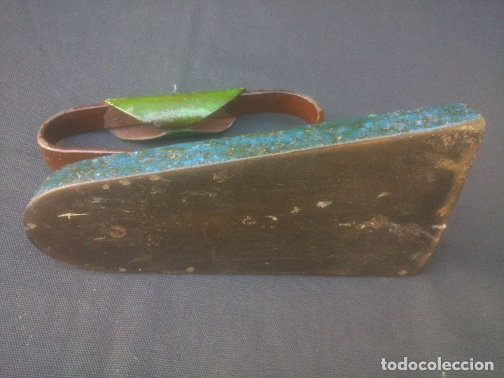 Antig&uuml;edades: ANTIGUA PLANCHA DE HIERRO, DECORADA A MANO. - Foto 3