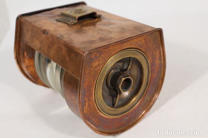 Antig&uuml;edades: lampara farol de barco toplicht - Foto 3