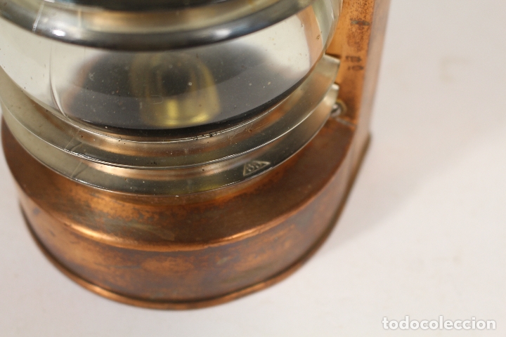 Antig&uuml;edades: lampara farol de barco toplicht - Foto 4