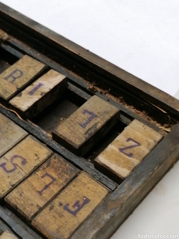 Antig&uuml;edades: Juego letras de imprenta - Foto 2