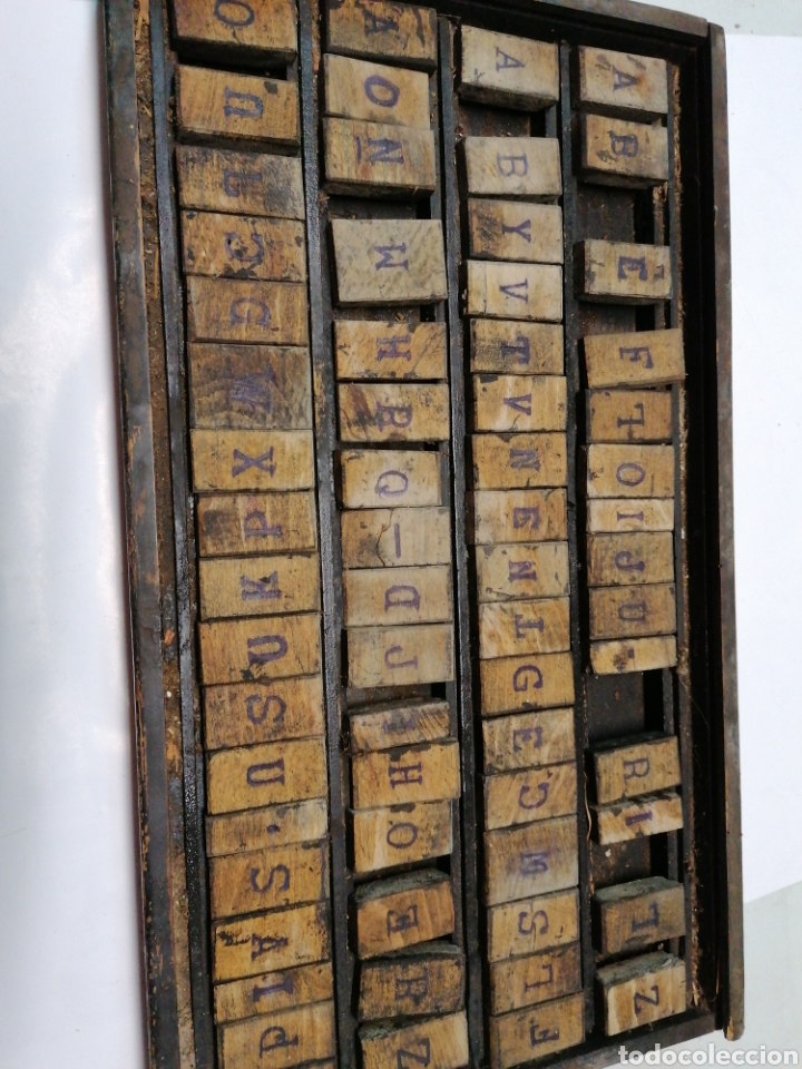 Antig&uuml;edades: Juego letras de imprenta - Foto 4