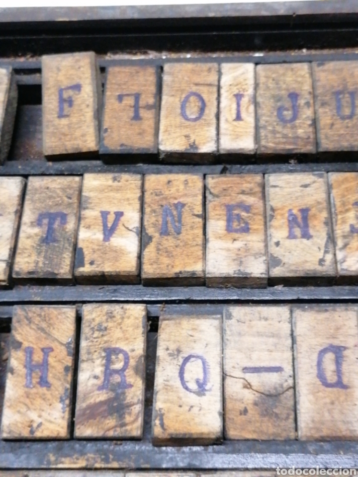 Antig&uuml;edades: Juego letras de imprenta - Foto 5