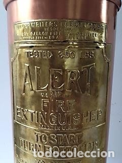 Antig&uuml;edades: SOBERBIO EXTINTOR DE BARCO usa Alert - Foto 3