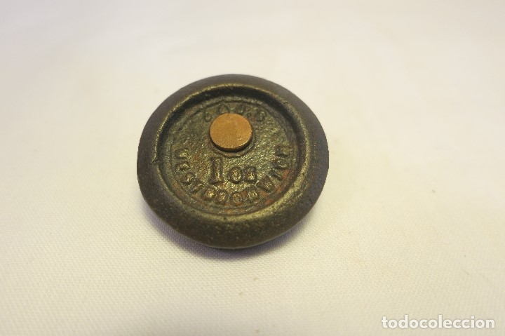 Antig&uuml;edades: pesa de 1 onza fabricantes - Foto 1