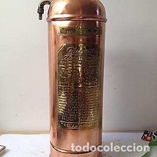 Antig&uuml;edades: SOBERBIO EXTINTOR DE BARCO 1925 usa Guardene - Foto 1