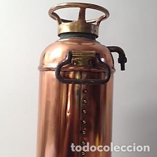 Antig&uuml;edades: SOBERBIO EXTINTOR DE BARCO 1925 usa Guardene - Foto 2