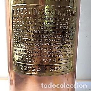 Antig&uuml;edades: SOBERBIO EXTINTOR DE BARCO 1925 usa Guardene - Foto 6