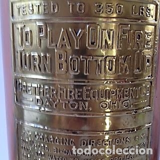 Antig&uuml;edades: EXTINTOR DE BARCO usa Grether - Foto 4