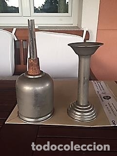Antig&uuml;edades: EMBUDO DE LABORATORIO DE LATON CROMADO - Foto 1
