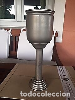 Antig&uuml;edades: EMBUDO DE LABORATORIO DE LATON CROMADO - Foto 2