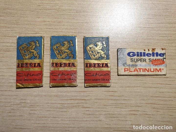 Antig&uuml;edades: LOTE DE CUCHILLAS DE AFEITAR ANTIGUAS - Foto 1