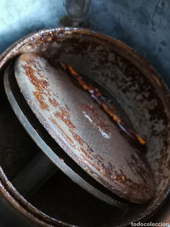 Antig&uuml;edades: Chocolatero de cobre antiguo. - Foto 12