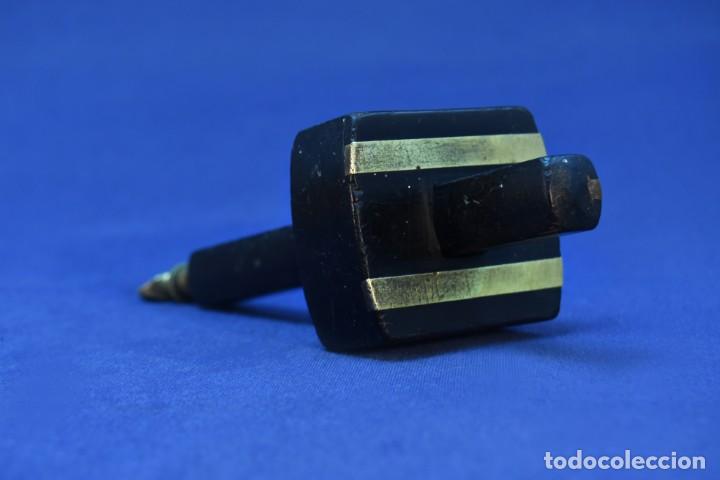 Antig&uuml;edades: Antiguo gramil de 2 puntos, &eacute;bano. - Foto 4