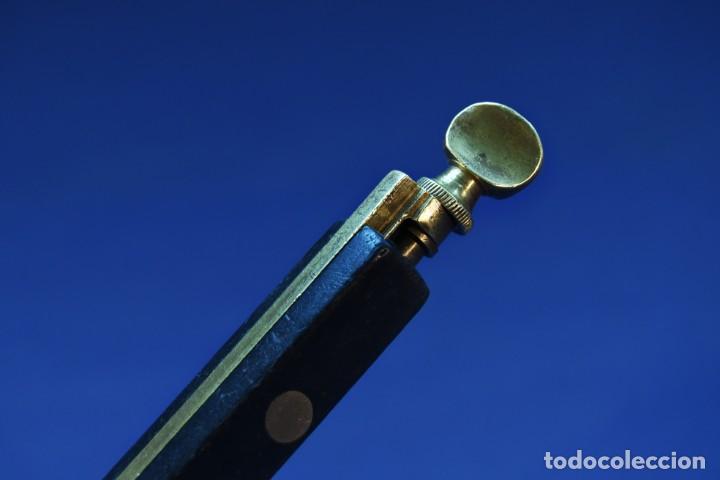Antig&uuml;edades: Antiguo gramil de 2 puntos, &eacute;bano. - Foto 5