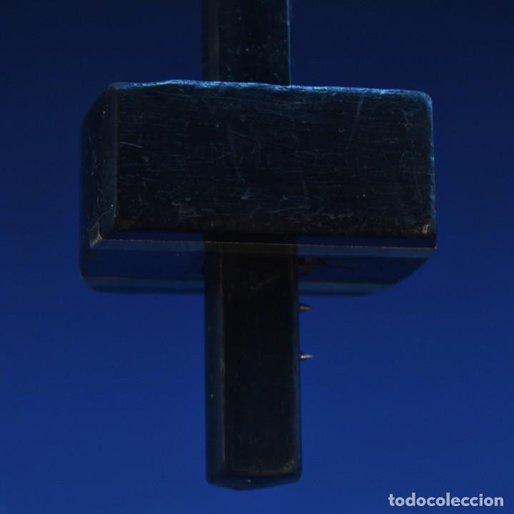 Antig&uuml;edades: Antiguo gramil de 2 puntos, &eacute;bano. - Foto 6