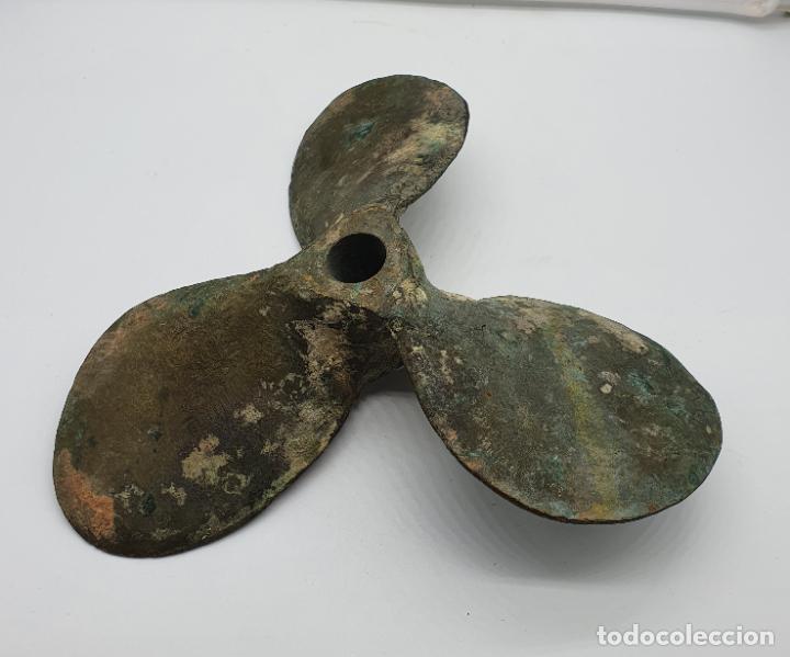 Antig&uuml;edades: H&eacute;lice antigua de barco en bronce macizo . - Foto 3