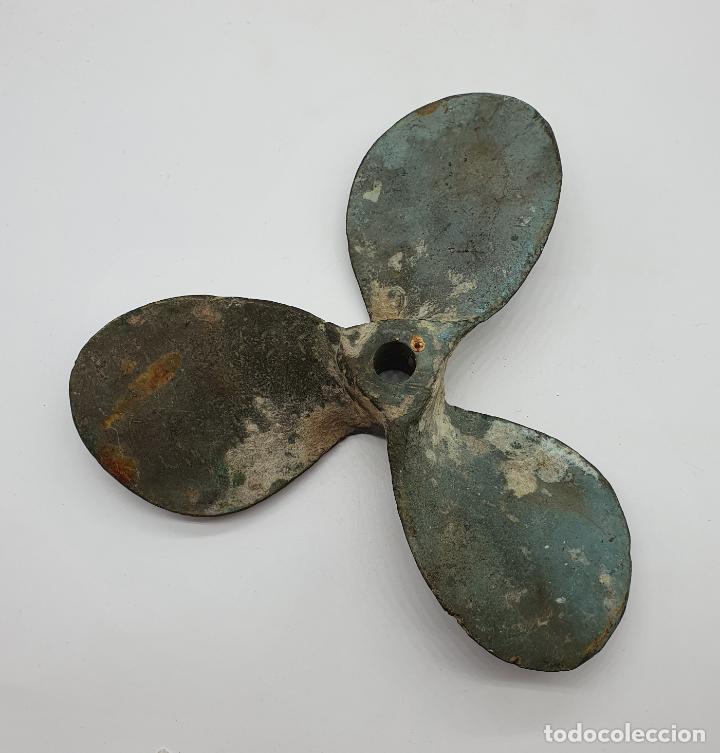 Antig&uuml;edades: H&eacute;lice antigua de barco en bronce macizo . - Foto 5