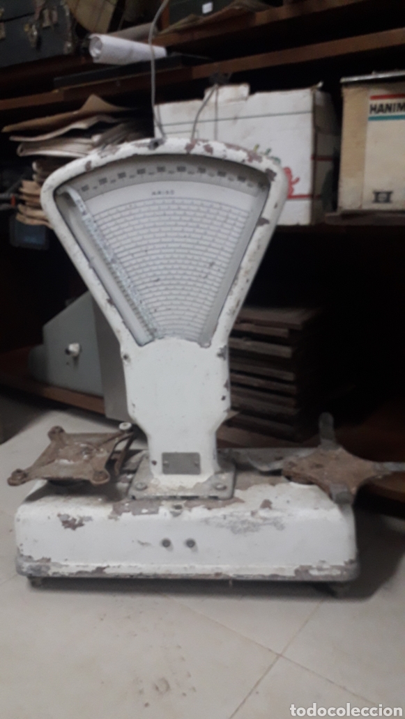 Antig&uuml;edades: B&aacute;scula marca Aris&oacute; ( para restaurar) - Foto 2