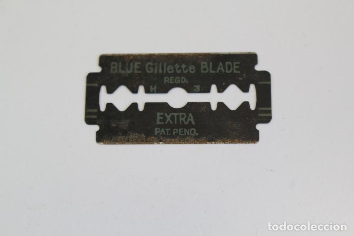 Antig&uuml;edades: HOJA DE AFEITAR BLUE GILLETTE BLADE EXTRA - Foto 1