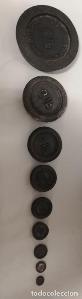 Antig&uuml;edades: Balanza inglesa con sus pesos - Foto 7