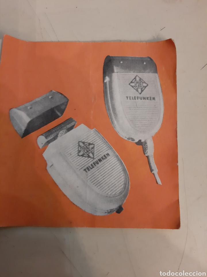 Antig&uuml;edades: Telefunken catalogo Afeitadora manejo - Foto 2