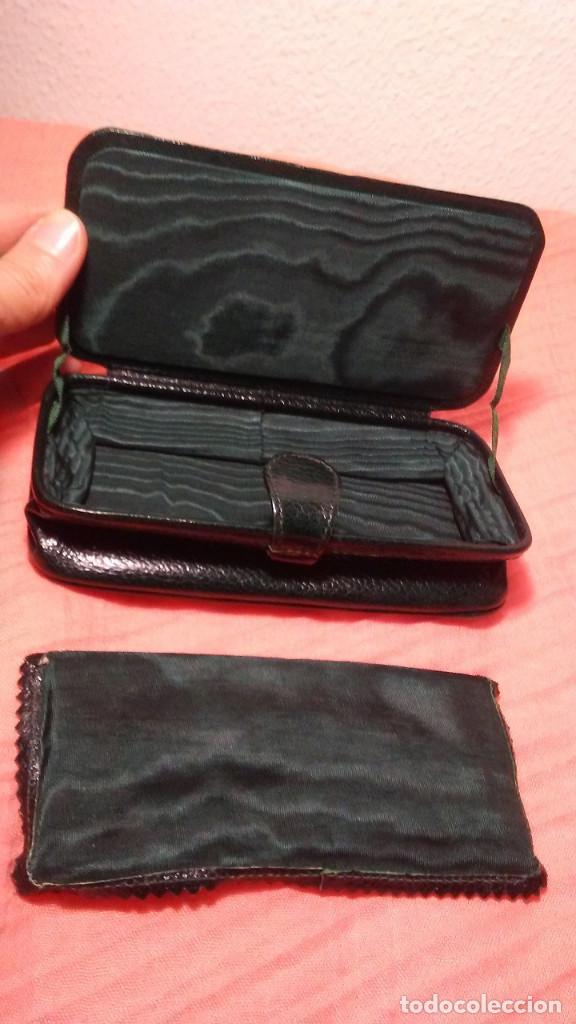 Antig&uuml;edades: FUNDA DE GAFAS ANTIGUA TIPO FUELLE - Foto 7