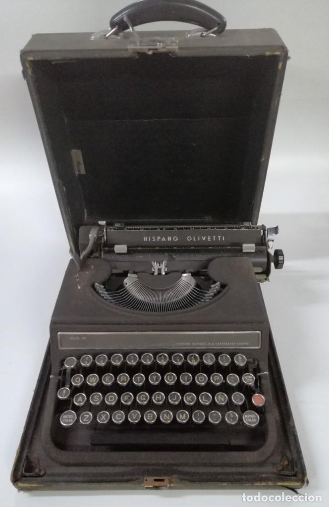 Antig&uuml;edades: M&Aacute;QUINA DE ESCRIBIR HISPANO - OLIVETTI STUDIO 46 - Foto 5