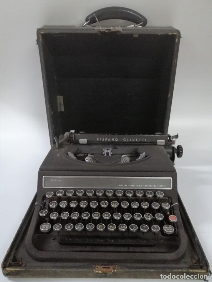 Antig&uuml;edades: M&Aacute;QUINA DE ESCRIBIR HISPANO - OLIVETTI STUDIO 46 - Foto 6
