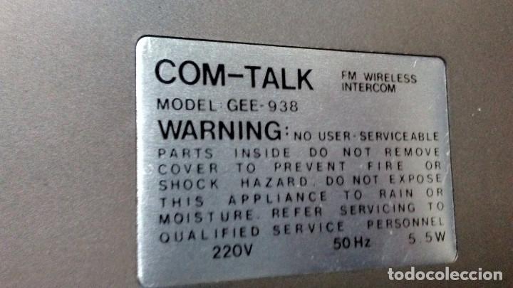 Antig&uuml;edades: INTERCOMUNICADOR FM WIRELESS INTERCOM - Foto 10