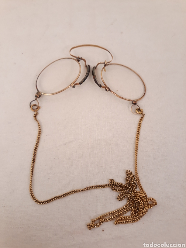 Antig&uuml;edades: Antiguos anteojos con estuche. - Foto 2
