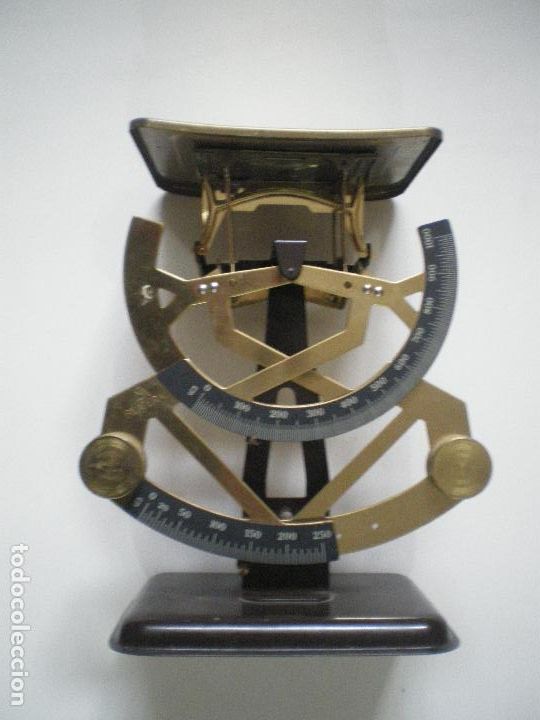 Antig&uuml;edades: B&Aacute;SCULA BALANZA CORREOS DE PESAR 1KG. - Foto 4