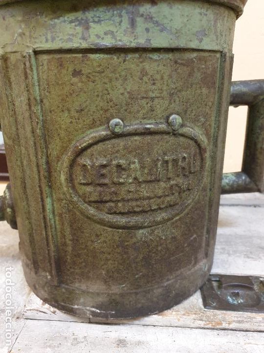 Antig&uuml;edades: JARRA DE DECALITRO, FABRICADA EN BARCELONA. - Foto 2