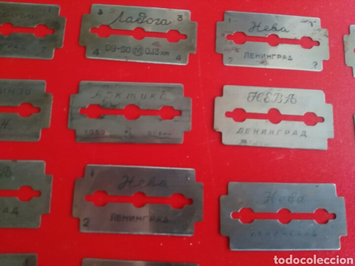 Antig&uuml;edades: HOJAS DE AFEITAR RUSAS. ENVIO INCLUIDO. - Foto 2