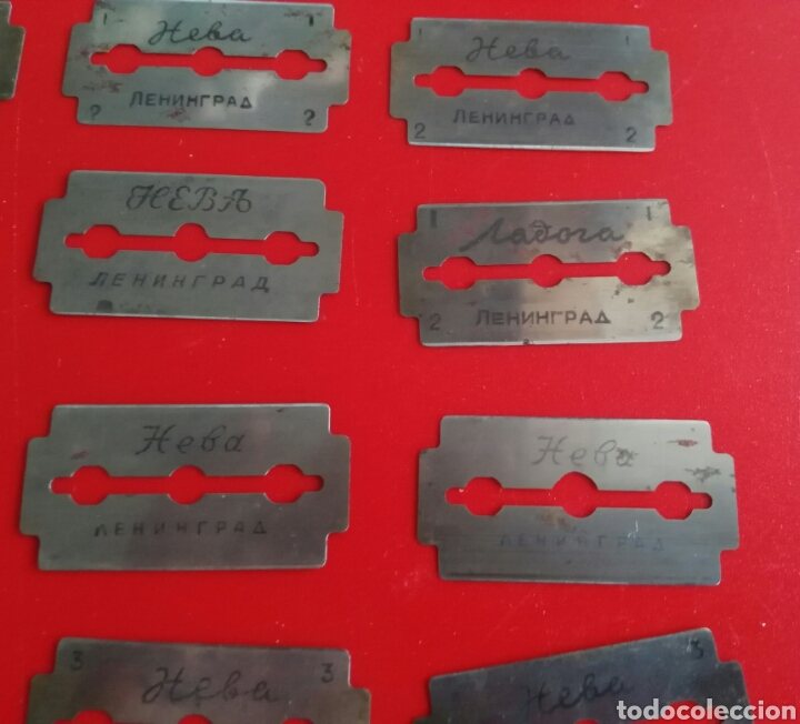 Antig&uuml;edades: HOJAS DE AFEITAR RUSAS. ENVIO INCLUIDO. - Foto 3