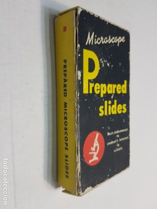 Antigüedades: Caja pruebas de Microscopio Prepared Slides en caja original - Foto 5 - 189687777