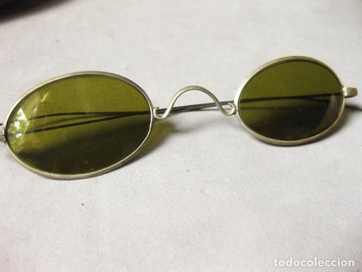 Antig&uuml;edades: Gafas de sol antiguas con funda de papel mach&eacute;. - Foto 3
