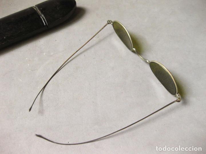 Antig&uuml;edades: Gafas de sol antiguas con funda de papel mach&eacute;. - Foto 6