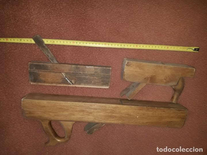Antig&uuml;edades: Juego de cepillos o garlopas de carpintero - Foto 3