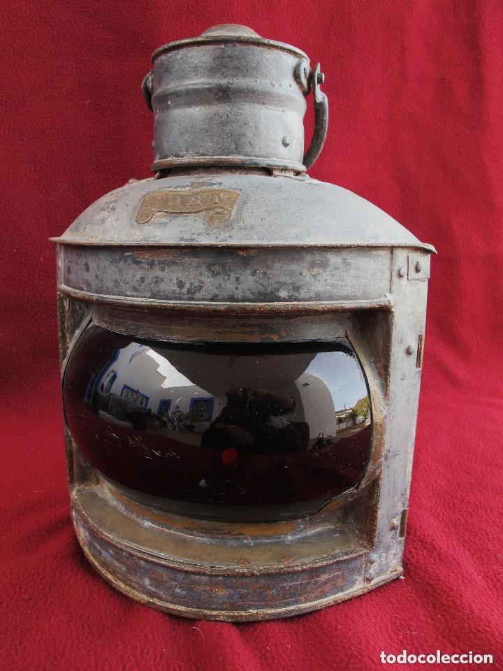 Antig&uuml;edades: Antiguo farol de puerto de gran tama&ntilde;o - Foto 1