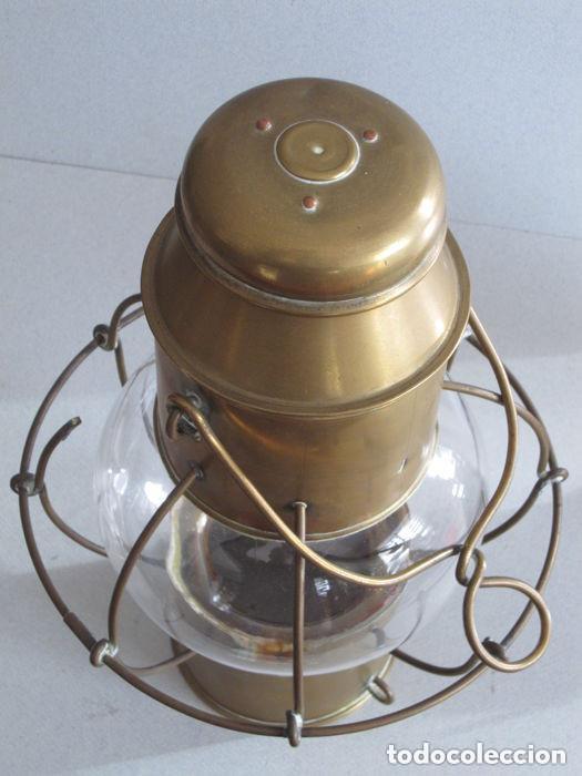 Antig&uuml;edades: Antiguo farol na&uacute;tico de tormenta, datado en 1.925 - Foto 5
