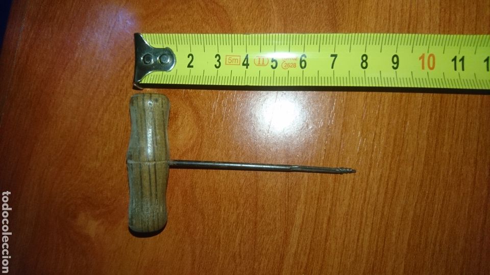 Antig&uuml;edades: BARRENA ANTIGUA MADERA - Foto 2