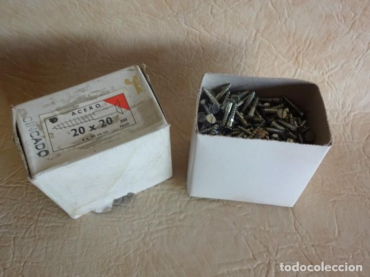antigua caja tornillos acero zincados 20 x 20 4 - Compra venta en