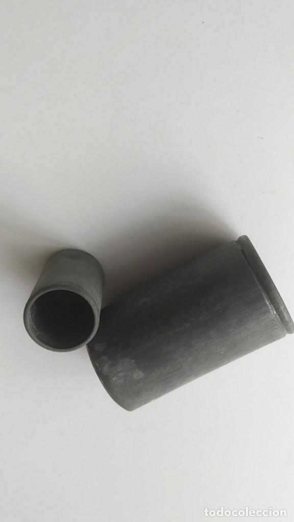 Antig&uuml;edades: BOTE DE ALUMINIO PELTRE ESTA&Ntilde;O O PLOMO - Foto 2