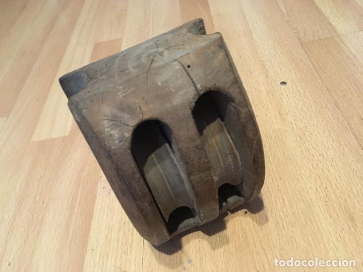 Antig&uuml;edades: Polea de barco antigua - Foto 1