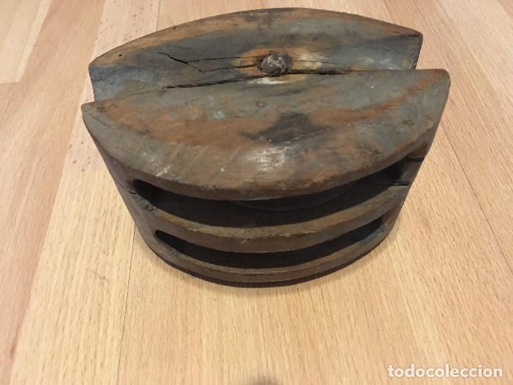 Antig&uuml;edades: Polea de barco antigua - Foto 2