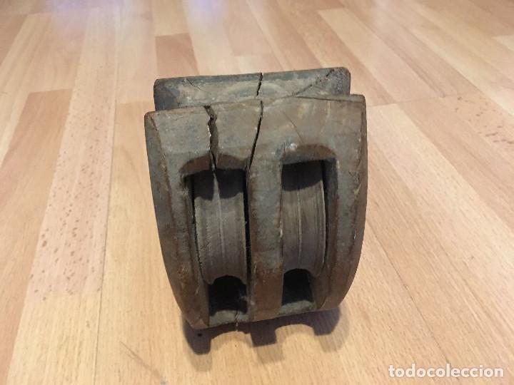 Antig&uuml;edades: Polea de barco antigua - Foto 3