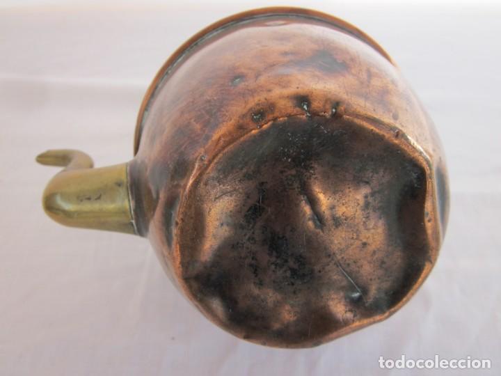 Antig&uuml;edades: ANTIGUA TETERA CON BASE DE BRONCE. - Foto 7